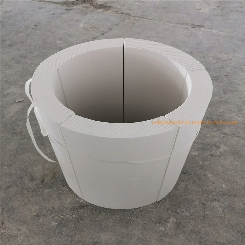 650c 1050c 18-400mm ID Water Repellent High Temperature Calcium Silicate Heat Insulation Pipe Section for Pipelines Thermal Insulation Material Tube Cover