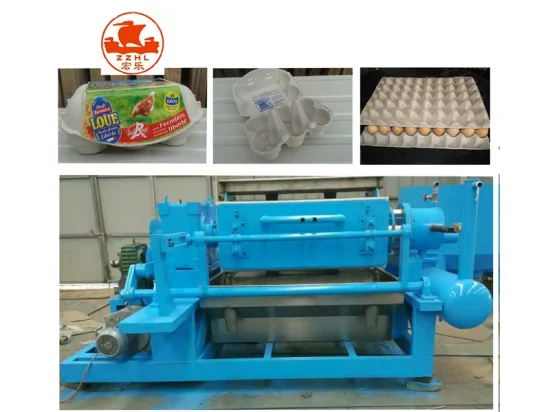 Plateau d'oeufs en papier faisant la machine 1000PCS par chaîne de production de plateau d'oeufs de boîte de carton d'heure