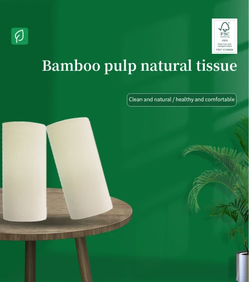 Serviette en papier de nettoyage de cuisine Décomposable 100% pulpe de bambou