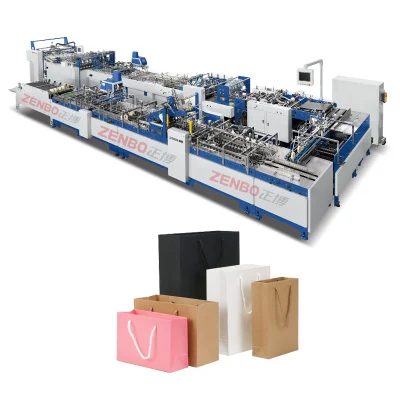 Emballage de boissons Produits laitiers Machine Kraft Fabrication de sacs à provisions en papier