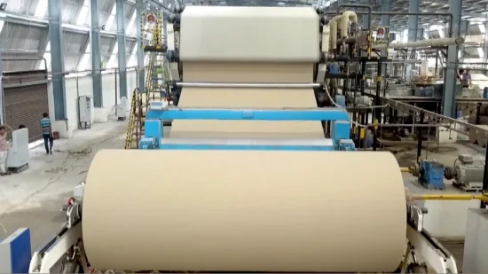 Le grand papier d'emballage de petit pain faisant la chaîne de production de recyclage de papier de rebut de machine